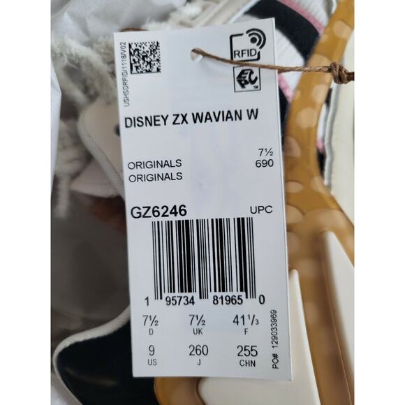 Adidas Disney ZX WAVIAN W Bambi Shoes Limited Edition Women's Size 9 - Picture 6 of 7